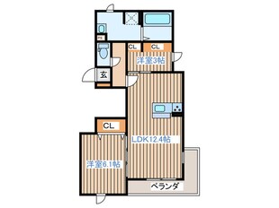 D-ROOM白萩町の物件間取画像